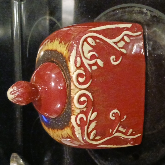 Decorative ceramic decanter - Picture 5 of 13